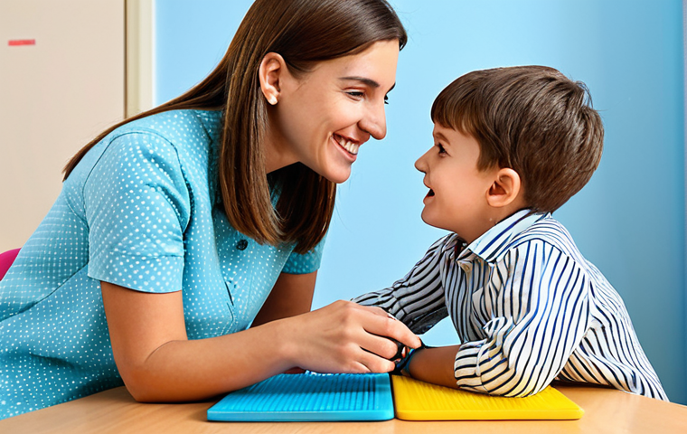 청각장애 언어치료 교육과정 - Early Hearing Loss Detection**

"A caring pediatrician gently conducting a hearing test on a newborn...