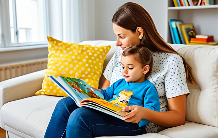 음성 발달 검사 - Parent and Child Reading**

"A mother reading a colorful picture book to her young child, sitting co...