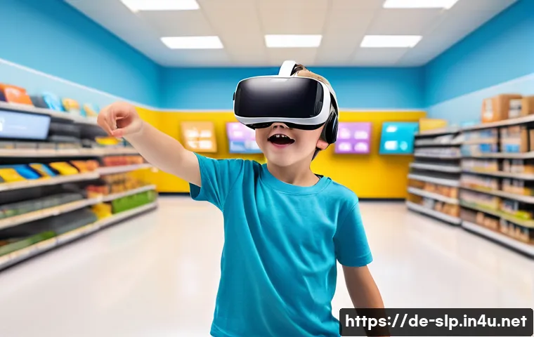 언어치료학 전공 동향 - A modern speech therapy session using virtual reality technology, featuring a young German boy weari...